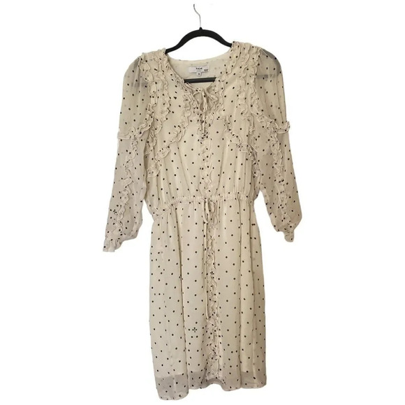KOCHE COLLECTIVE Polka Dot Ruffle Trim Dress Size 38 US Size 6 - Picture 2 of 10